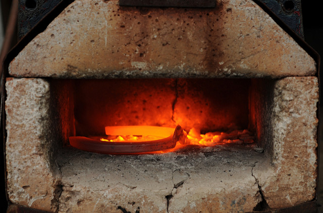 Metal ardiendo